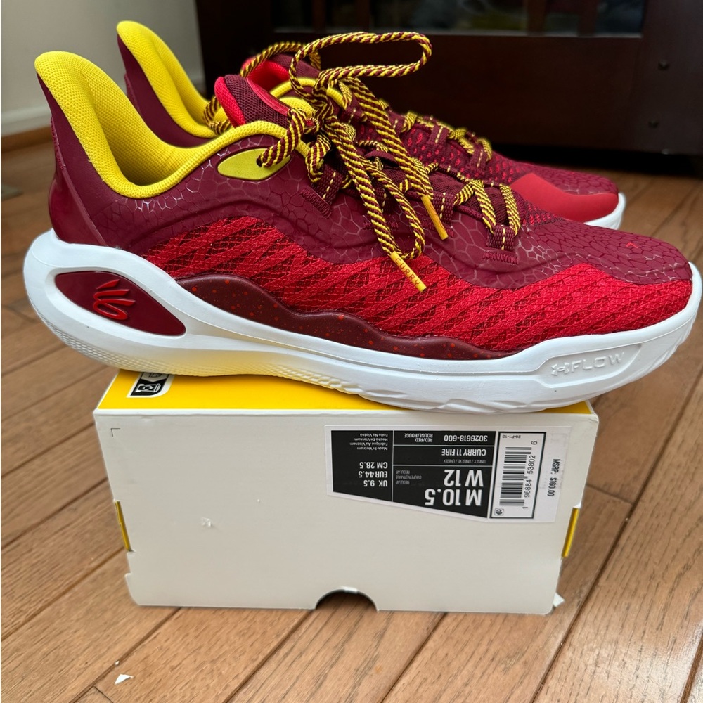 Curry 11 Fire - Size 10.5